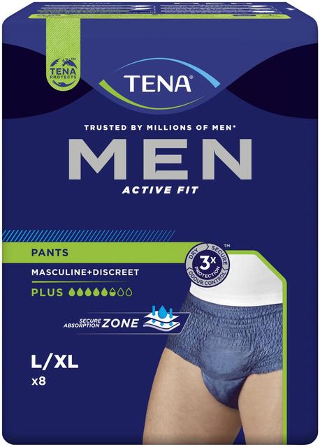 TENA Men Active Fit Pants Large 8 kpl