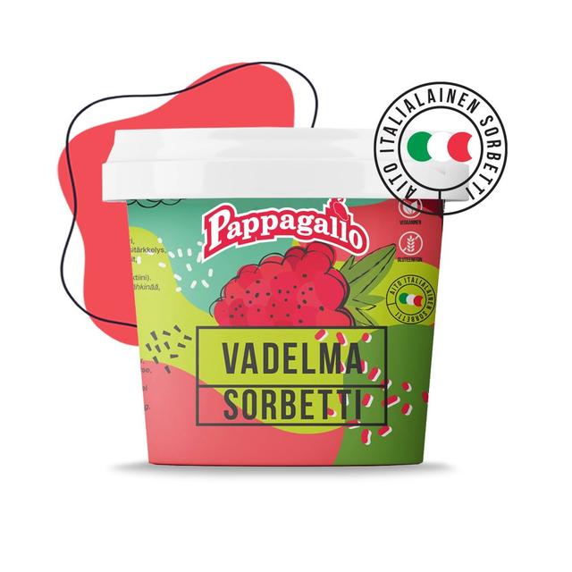 Pappagallo Vadelmasorbetti 0,5 l