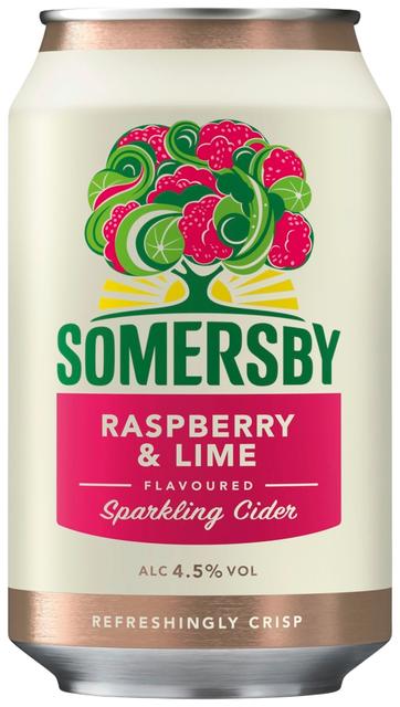 Somersby Raspberry Lime maustettu omenasiideri 4,5 % tölkki 0,33 L