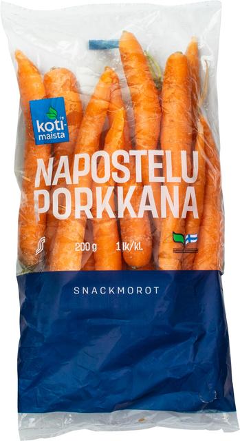 Kotimaista naposteluporkkana 200g