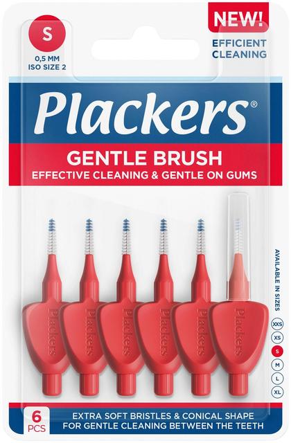 Plackers Gentle Brush Hammasväliharja S 0.5mm 6 kpl