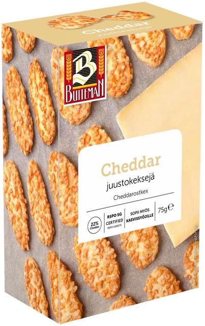 Buiteman juustokeksejä Cheddar 75g