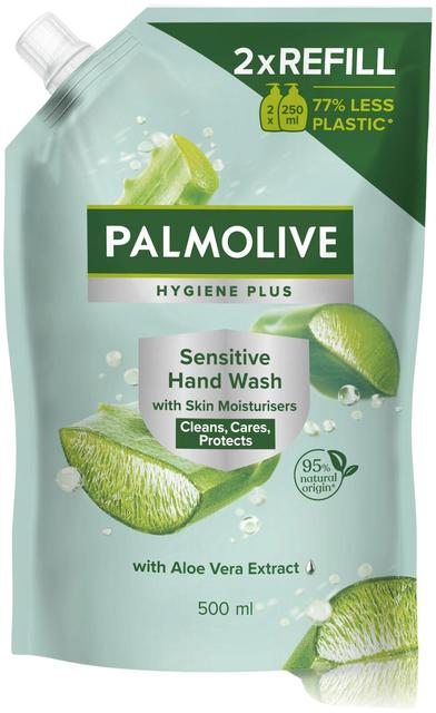 Palmolive Hygiene Plus Sensitive nestesaippua täyttöpussi 500ml