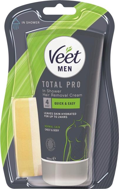 Veet Men Total Pro In Shower Ihokarvanpoistovoide 150 ml