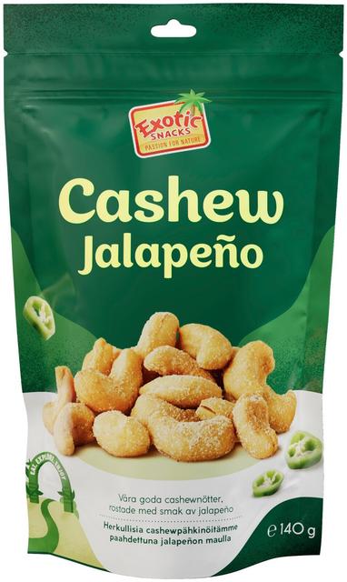 Exotic Snacks Cashew Jalapeño 140g