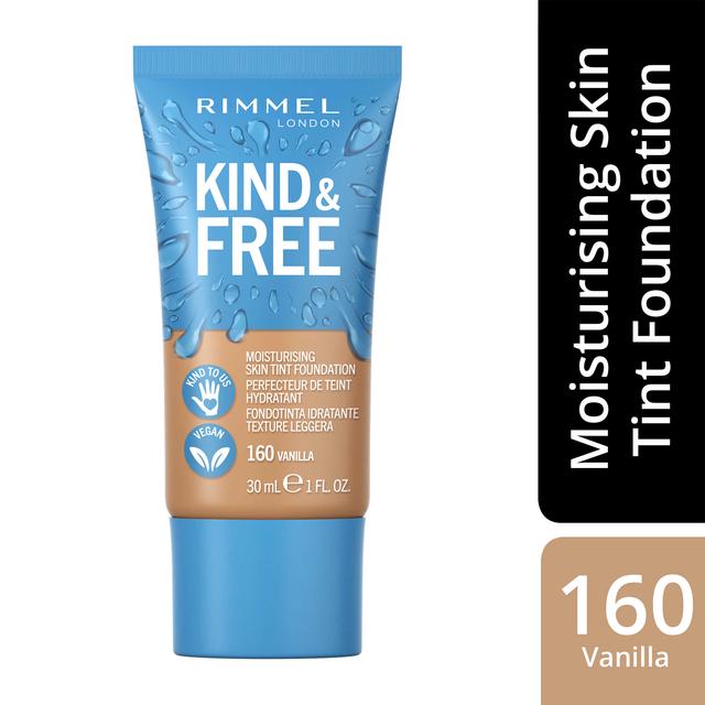 Rimmel Kind & Free Skin Tint Foundation 30 ml, 160 Vanilla meikkivoide