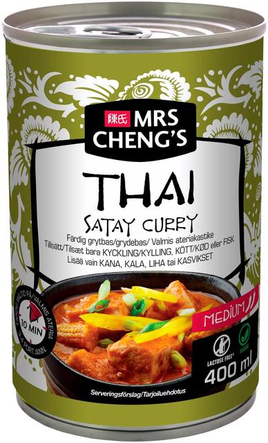 Mrs Cheng's Thai satay curry 400ml