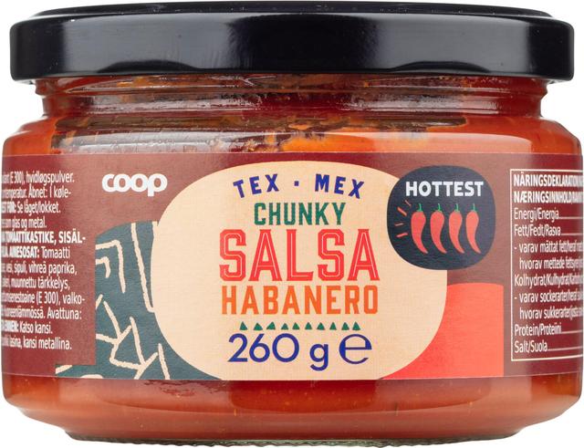 Coop salsakastike hottest 260 g