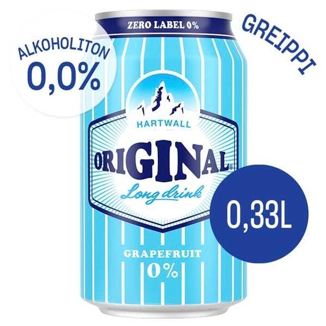 Hartwall Original Long Drink Grapefruit 0% 0,33 l