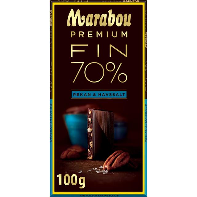 Marabou Premium FIN 70% Pekan & Havssalt suklaalevy 100g