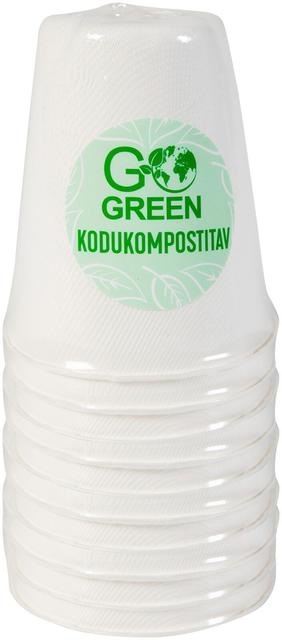 Go Green suhkruroost topsid 250ml (kodukompostitavad), 10tk