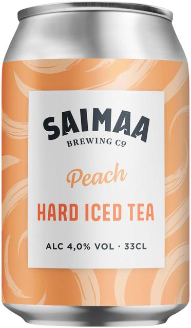 Saimaa Hard Iced Tea Peach 4,0% 0,33l tölkki