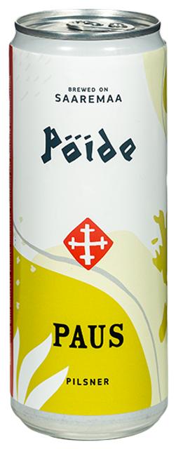 Pöide Paus Pilsner 4,5vol% õlu 330ml