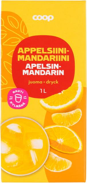 Coop appelsiini-mandariinijuoma 1 l