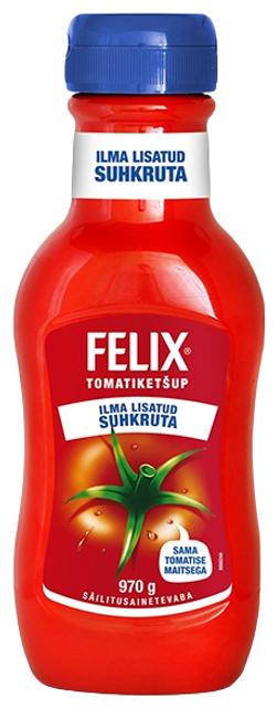 Felix tomatiketšup ilma lisatud suhkruta 970 g