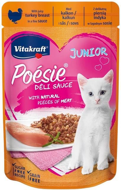 Vitakraft Poésie® Délice Junior kalkkunaa kastikkeessa 85g