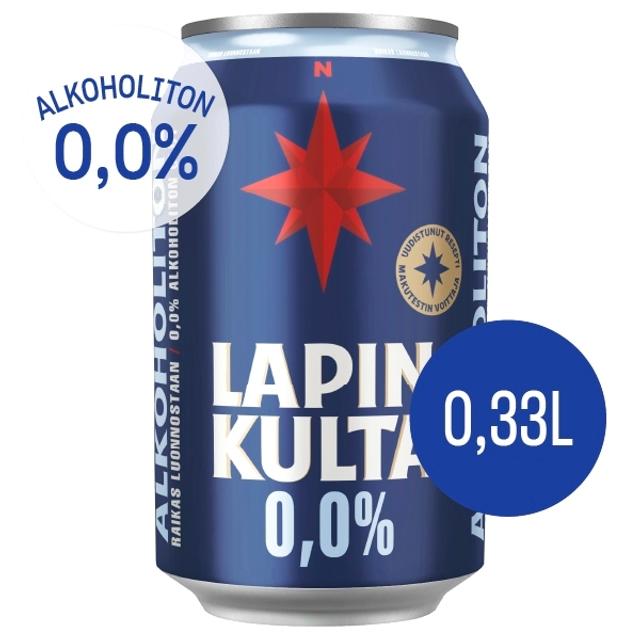 Lapin Kulta alkoholiton olut 0,0% 0,33 l