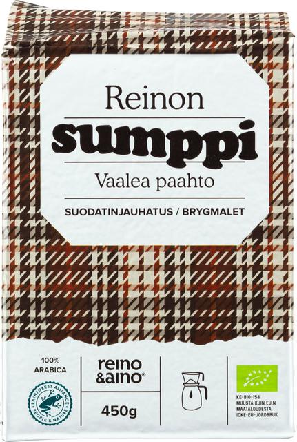 Reino&Aino Reinon Sumppi kahvi vaalea suodatinjauhatus 450g luomu RFA