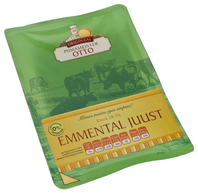 Emmental juust viilutatud, 150g