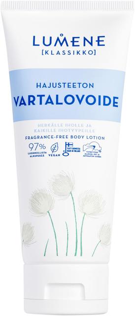 Lumene KLASSIKKO Hajusteeton vartalovoide 200 ml