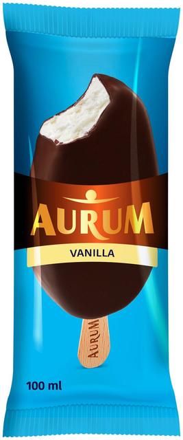 Aurum vanillijäätis kakaoglasuuriga 100ml