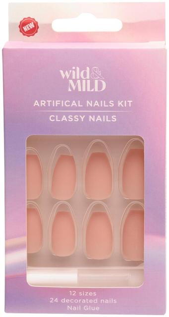 WM062 Pinky Promise Artificial Nails Set Wild&Mild N24