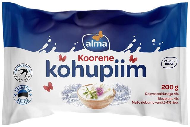 Alma kohupiim 4% 200g