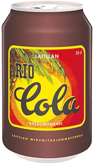 Laitilan Rio Cola 0,33L kolanmakuinen limonaadi