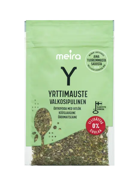 Meira Yrttimauste valkosipulinen ei lisättyä suolaa13g