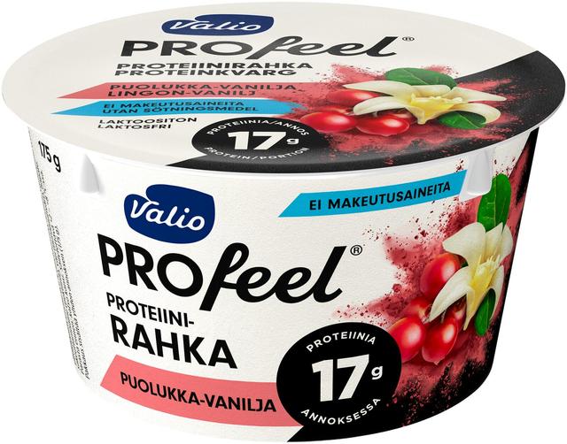 Valio PROfeel® proteiinirahka 175 g puolukka-vanilja