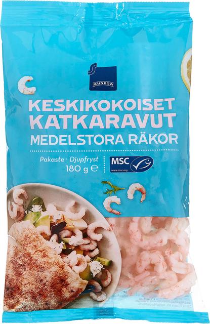 Coop krevetid, keskmine suurus, 180 g