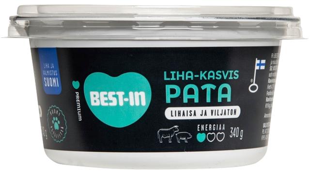 Best-In Liha-kasvispata Koiran Tuoreruoka 340g