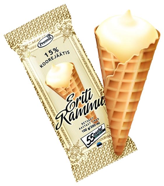 Eriti Rammus vanillijäätis, 200 ml