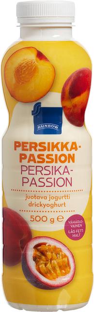 Rainbow juotava persikka-passionjogurtti 500 g