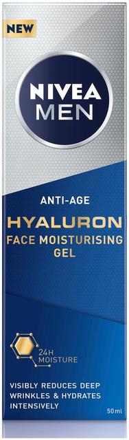 NIVEA MEN 50ml Anti-Age Hyaluron Face Moisturising Gel -kasvogeeli