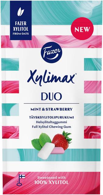 Fazer Xylimax Mint and Strawberry ksylitolipurukumi 38g