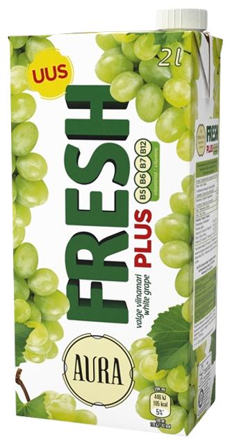 Aura Fresh Plus valge viinamarja mahlajook 2L