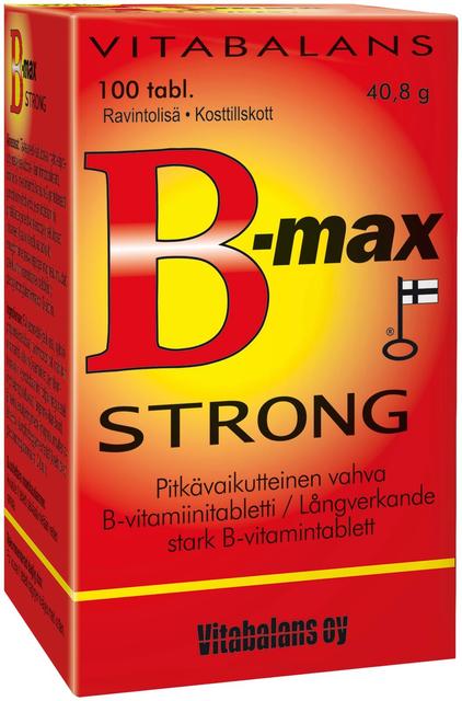 B-max Strong 100 kpl pitkävaikutteinen vahva b-vitamiinivalmiste, Vitabalans