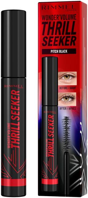 Rimmel Wonder'Volume Thrill Seeker Mascara 8 ml 004 Pitch Black ripsiväri