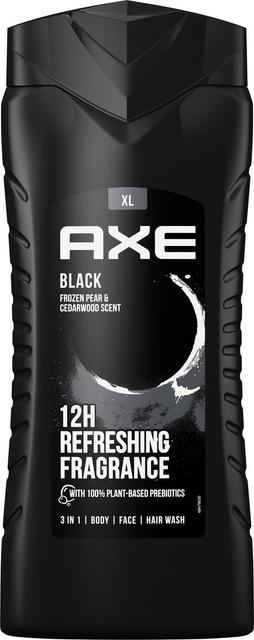 Axe niisutav dušigeel BLACK külmunud pirni ja seedripuu lõhna kooslusega 400ml