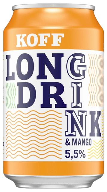 Koff Long Drink Mango long drink 5,5 % tölkki 0,33 L