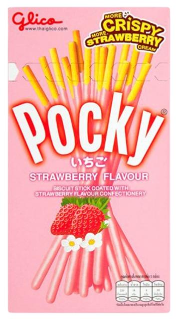 Pocky küpsisepulgad maasikaga 47 g