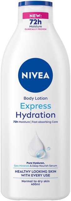 NIVEA 400ml Express Hydration Body Lotion -vartaloemulsio