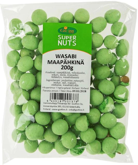 Supernuts Wasabi Maapähkinä 200g