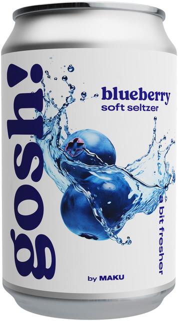 Gosh! Blueberry Soft Seltzer maustettu vesi 0,33l tlk
