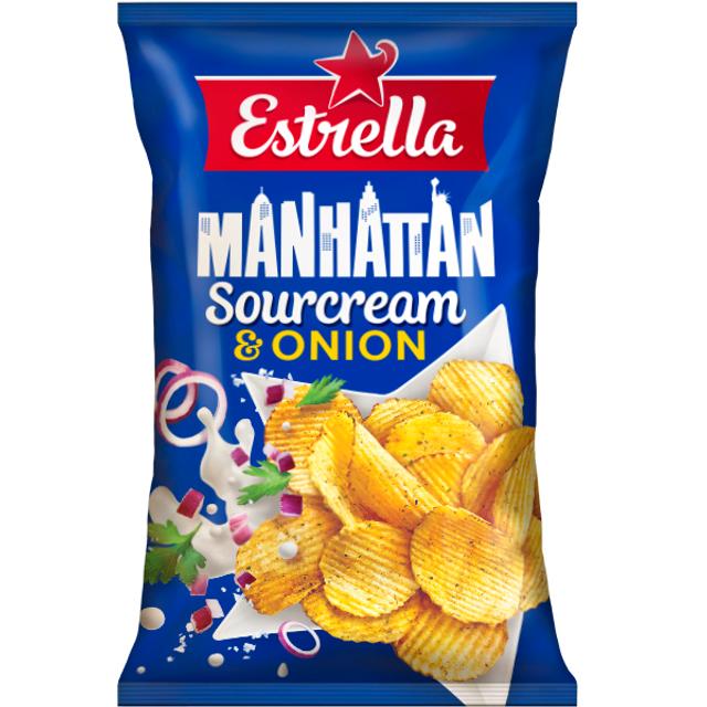 Estrella Manhattan Sourcream & Onion Sipsi 275g