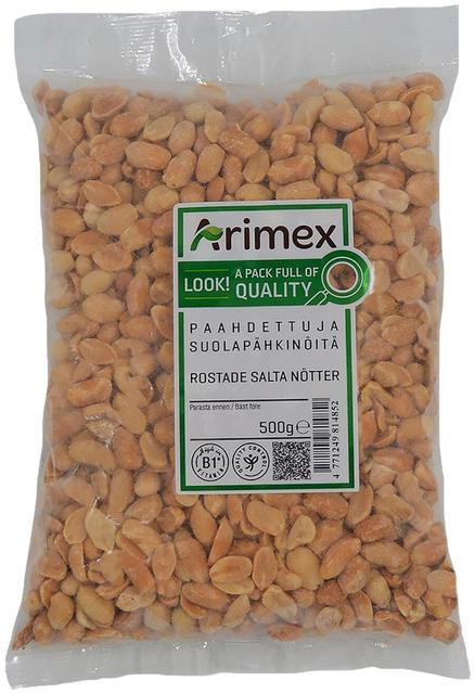 Arimex Paahdettuja suolapähkinöitä 500g