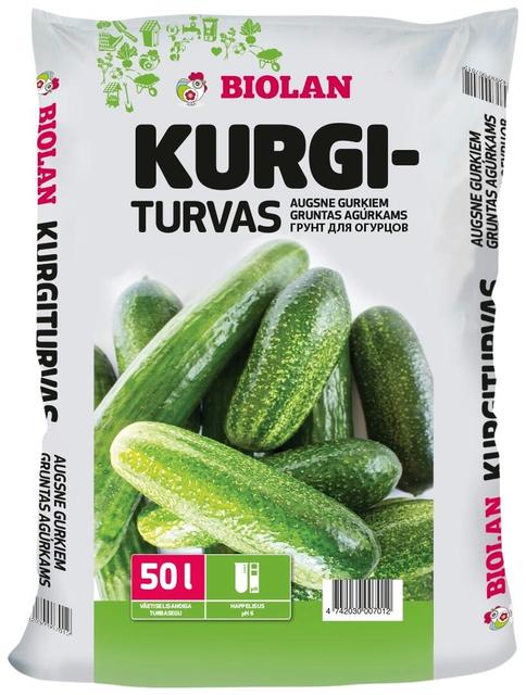 Kurgiturvas 50 l, väetatud ja lubjatud kasvuturvas