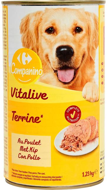 Carrefour kanaa murekkeessa täysravinto koiralle 1,23kg