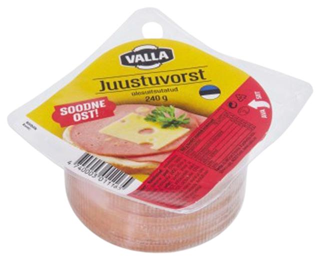 Juustuvorst, viilutatud 240 g